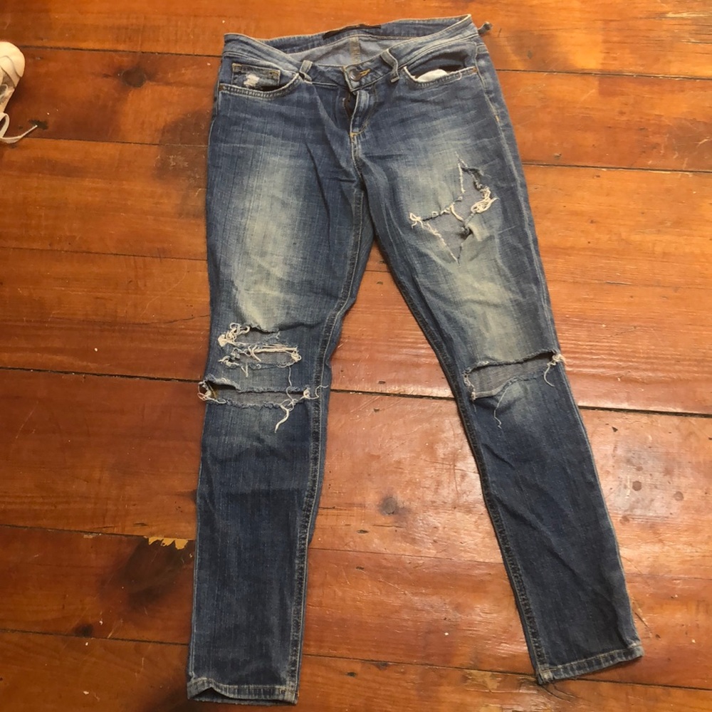Joe’s distressed jeans